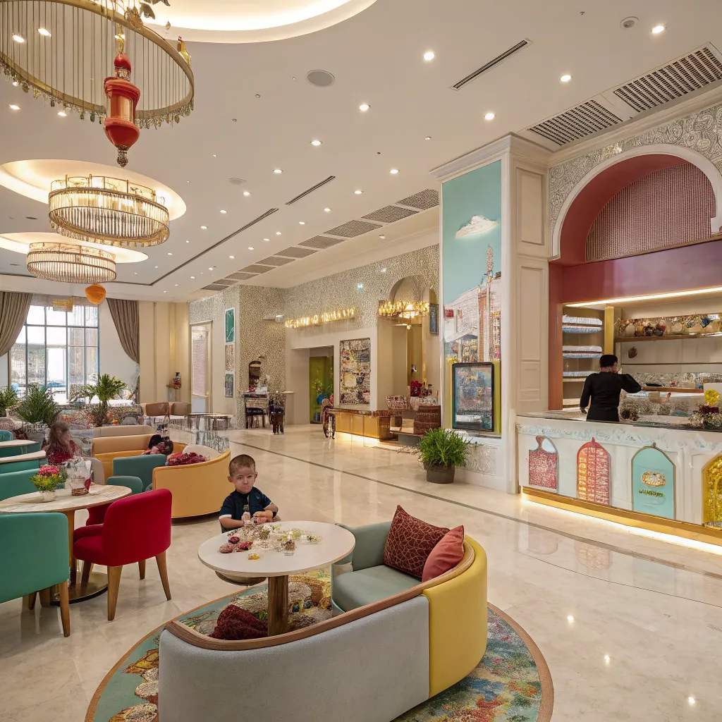 Luxury play cafe interior